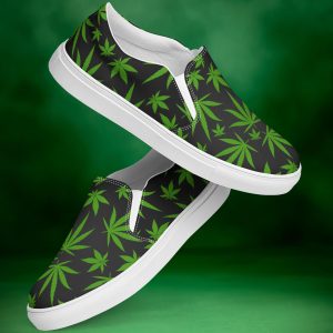 Cannabis Sneakers For Men 420 Lifestyle Canvas Slip