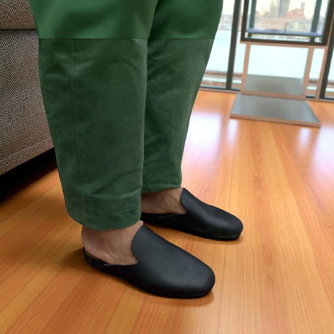 Handmade Moroccan Leather Sabot Comfortable Slip Clogs Women Handmade Moroccan Leather Sabot Comfortable Slip Clogs Women